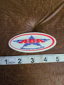 ABA Sticker American bicycle association bmx racing vintage oval white 4" - Picture 1 of 1