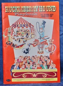 1959 Huckleberry Hound Playbook Scarce Original Unpunched Whitman - Picture 1 of 5