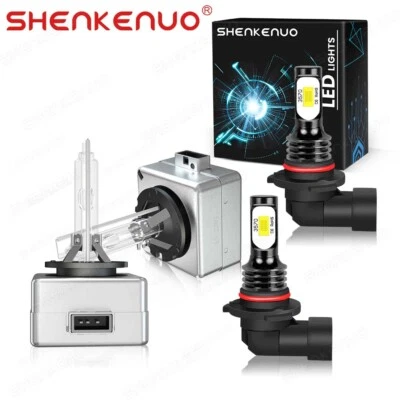 For GMC Yukon XL 2015-2019 Super Bright LED HID Headlights High Low Beam Kit - Изображение 1 из 4