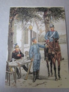 Deutsche Uniformpostkarte II 1. Schweres Reiter Regiment - Picture 1 of 1