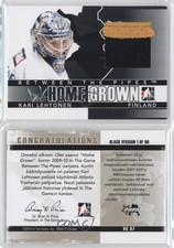 2009-10 ITG Between the Pipes Home Grown Black /60 Kari Lehtonen #HG-07