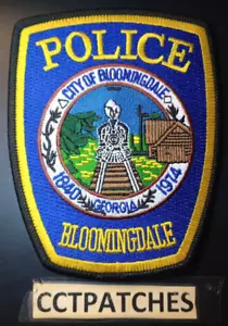 PARCHE DE HOMBRO DE LA POLICÍA DE BLOOMINGDALE, GEORGIA GA - Imagen 1 de 2