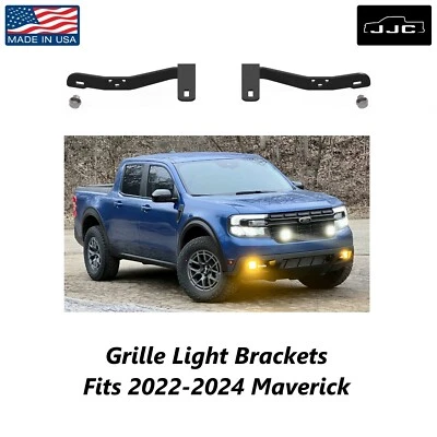 Soportes de luz de rejilla JJC para Ford Maverick XL XLT Lariat Tremor 2022-2024 Foto 1 de 4