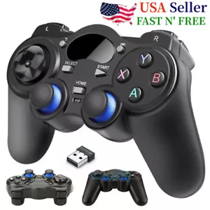 Wireless USB Game Controller Gamepad Joystick for Android TV Box Laptop PC PS3 - Picture 1 of 12
