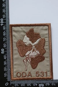 US ARMY 5TH SPECIAL FORCES SFGP ODA 531 #2 CLOTH PATCH BROWN ON TAN - Picture 1 of 1