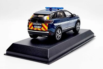 PEUGEOT 3008 GENDARMERIE 2023 1/43 NOREV Voiture de Collection