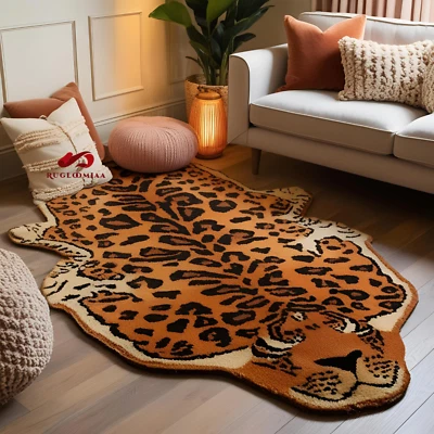 Tiger Tufted Handmade Wool Rug for Living Room, Bedroom Dining Room carpet, 9x12 - Image 1 of 3