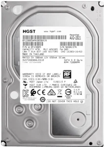 Disque Dur HGST Ultrastar 7K6000 HUS726040ALE610 4TB 7.2K 128MB SATA III 3.5 " - Photo 1/3