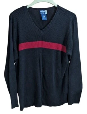 Женский свитер Venezia Jeans Clothing Co 22/24 черный с красной полосой топ - Изображение 1 из 4