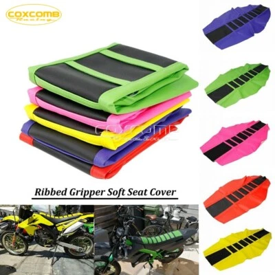 Ребристый захват мягкий чехол на сиденье грязевой велосипед для Honda Yamaha XR CRF KLR KLX KX RMZ - Изображение 1 из 4