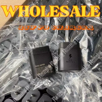 100x USB C Fast Charger Block 25W Type C Charging Cube Brick For Samsung iPhone - Image 1 of 4