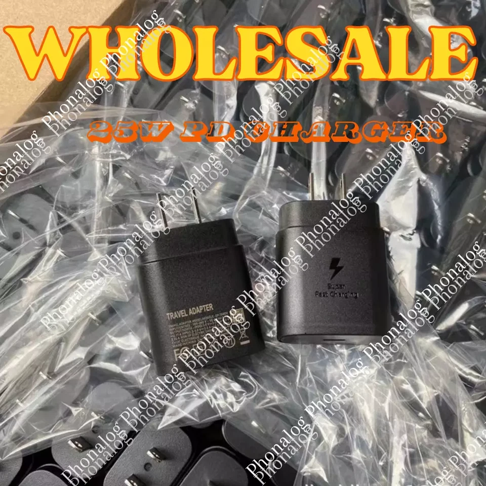 100x USB C Fast Charger Block 25W Type C Charging Cube Brick For Samsung iPhone - Image 1 of 4