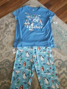 Disney Parks Pajamas Lounge Birds Of A Feather Leggings & Tshirt Hei Small Set - Picture 1 of 3