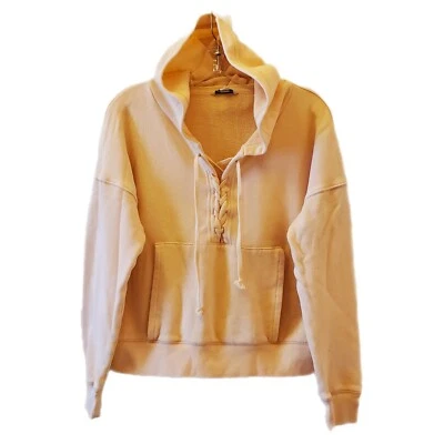 Sudadera corta con capucha para mujer American Eagle Outfitters talla S corbata delantera  Foto 1 de 4