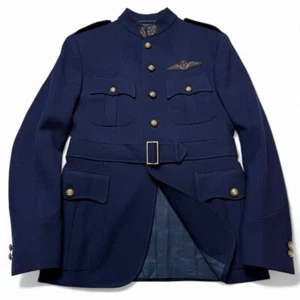 Ralph Lauren Purple Label Officer Jacket 2018 Collection 100% Wool 36S Italy - Picture 1 of 19