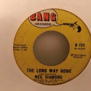 NEIL  DIAMOND       45 SINGLE,  MONDAY  MONDAY / THE LONG  WAY  HOME  - Picture 1 of 2