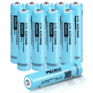10Pcs AAA Li-ion Rechargeable Batteries ICR 10440 3.7V 350mAh Battery for Lights - Picture 1 of 5
