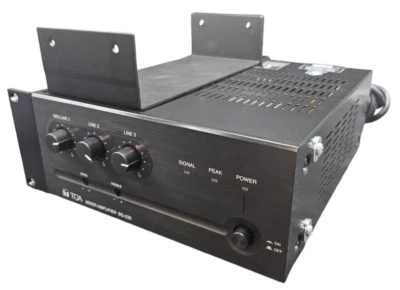 TOA BG-235 Mixer Amplifier 35 Watts 3 Input 1 MicLine Switchable 2 Zone Capable - Image 1 of 4