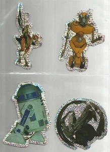 HUNGARY  Star Wars Lot of 20 different TPM die-cut glitter Laser Stickers (1999) - Picture 1 of 5