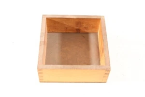 Old Box Wood 12.5 x 12.5 x 5cm Transport Storage Tool - Picture 1 of 12