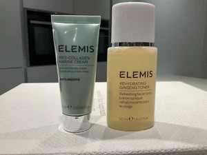 💕Elemis Pro-Collagen Marine Day Cream - 15ml & Ginseng Toner - 50ml - New 💕 - Picture 1 of 5