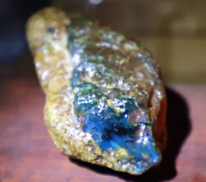 Charming Design Natural Dominican Clear Green Blue Amber Rough Specimen 70mm 36. - Picture 1 of 15