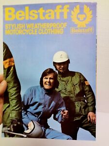 Vtg 1970s BELSTAFF STYLISH WEATHERPROOF MOTORCYCLE CLOTHING BROCHURE LONDON