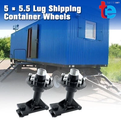 5 x 5.5 Lug Superior Shipping Container Wheels Bolt-on Spindle Kit - Image 1 of 4