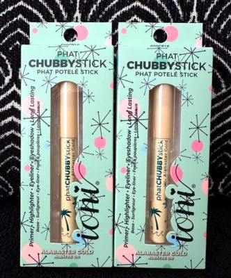 🌺2pk IONI PHAT CHUBBYSTICK ALABASTER GOLD PRIMER HIGHLIGHTER EYELINER EYESHADOW - Image 1 of 4