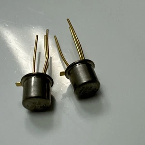 QTY 2 2N705 Texas Instruments PNP Germanium Goldpin Transistor New Old Stock - Picture 1 of 2