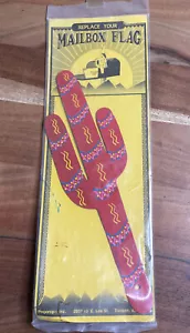 Pogonip Rare Red Cactus Mailbox Replacement Flag NOS New old Stock Alissa Fazio - Picture 1 of 4