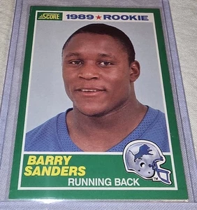 1989 Score - Barry Sanders #257 (RC) EX - Picture 1 of 10