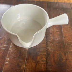 Plato de salsa de cerámica blanca Midwinter England - Imagen 1 de 8