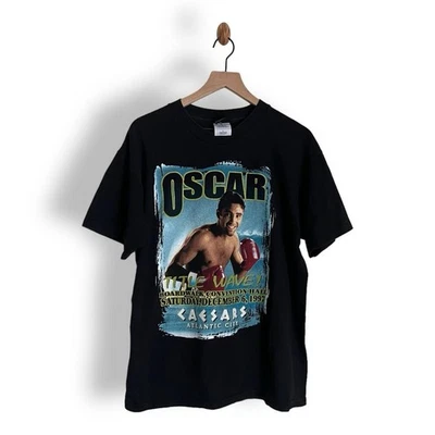 Vintage 90s  Caesar's Palace Oscar De La Hoya Shirt - Sz Large - Image 1 of 3