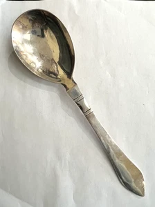 CUCCHIAIO DA PORTATA GEORG JENSEN DANIMARCA CONTINENTAL ARGENTO STERLING 10 1/2" - Foto 1 di 3