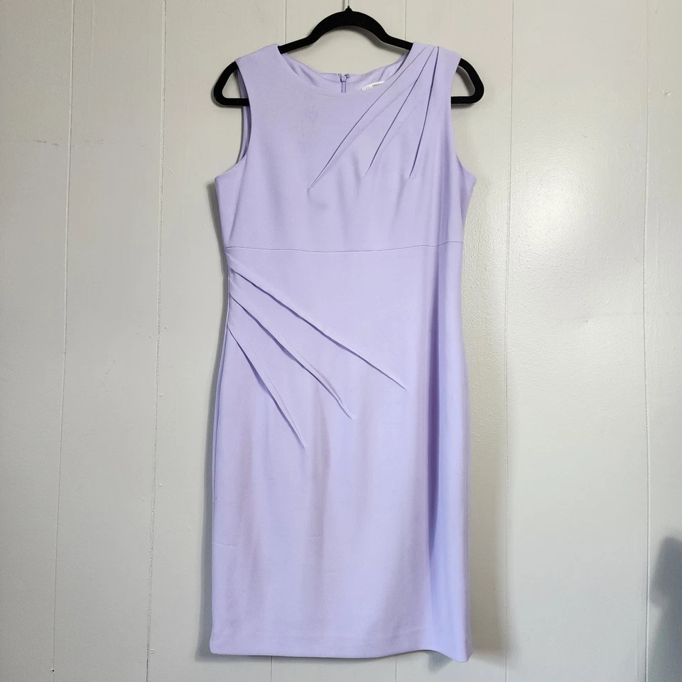 Calvin Klein Office Business Sheath Dress Lavender Purple 10 - Image 1 of 4