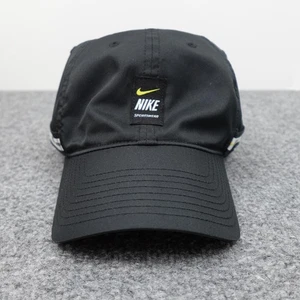 Nike Hat Cap Strap Back Heritage86 Dri-Fit Black Sportswear Patch Mens One Size - Picture 1 of 18