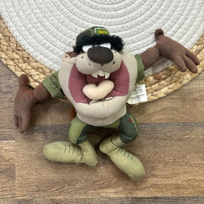 "Looney Tunes Taz Marines Peluche Militar Diablo de Tasmania 7"" Nanco De Colección"  Foto 1 de 4