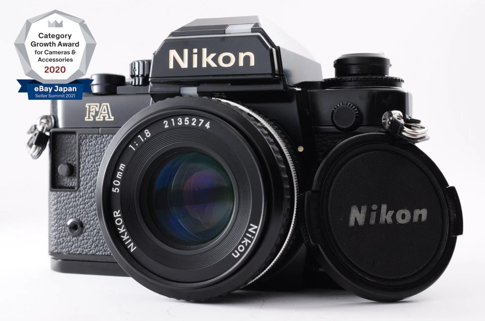 Sem tarifas**QUASE PERFEITO** Lente Nikon FA + Nikkor Ai-s 50mm f/1.8 + dados MF-16 traseira - Imagem 1 de 4