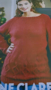 Knitting Pattern Lady's Simple Jumper  With Hemline Detail  In  D.K -Sizes 32-42 - Picture 1 of 1
