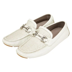 Salvatore Ferragamo Horsebit Loafers Driving Shoes Size: 8 1/2 mens 【Used】 - Picture 1 of 13