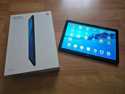 Huawei MediaPad T5 LTE 16GB, Wi-Fi + 4G (Ohne Simlock), 10,1 Zoll - Schwarz - Bild 1 von 4
