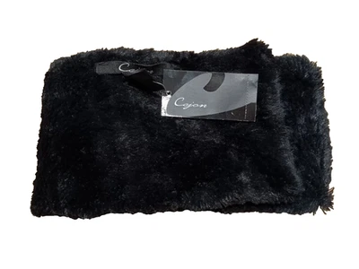 Bufanda de invierno Cejon de piel sintética para mujer, negra, (72 x 5) nueva con etiquetas Foto 1 de 3