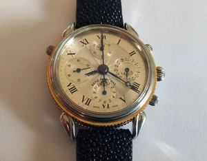 Reloj Rattrapante Cronógrafo René Marchal Oro/Acero Limitado 500 Piezas - Imagen 1 de 6