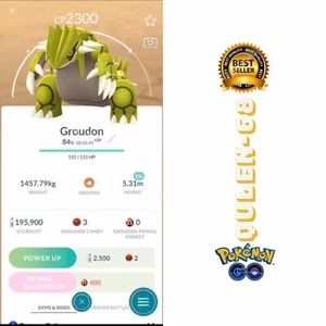Pokémon Go - Shiny Groudon Sz XXL Trade Registered - Available - Picture 1 of 1