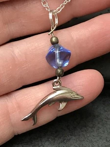 Dolphin Vintage Pendant Silver D-2359 - Picture 1 of 3