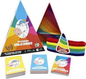 Reigning Unicorns Fast Paced Party Card Game Wild Loud Family Fun Games Night - Picture 1 of 8