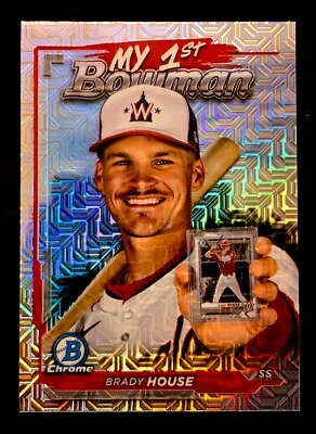 2024 Bowman Chrome My 1st Bowman EXCLUSIVE MOJO SP #M1B-39 Brady House - Image 1 of 2