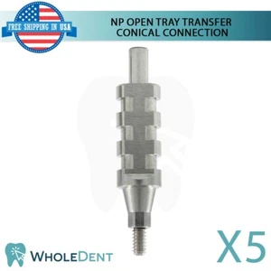 5x NP Bandeja Abierta Conexión Cónica Transferencia Titanio Pilar Dental Instrumento - Imagen 1 de 3
