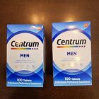 Pack of 2. Centrum Mens Multivitamin Supplement Tablet, 100 Count (200 Total)